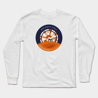 Mars Perseverance Rover Parachute (light backgrounds) Long Sleeve T-Shirt